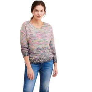 Easel Ombre Multi Color Chunky‎ Knit Sweater S/M
